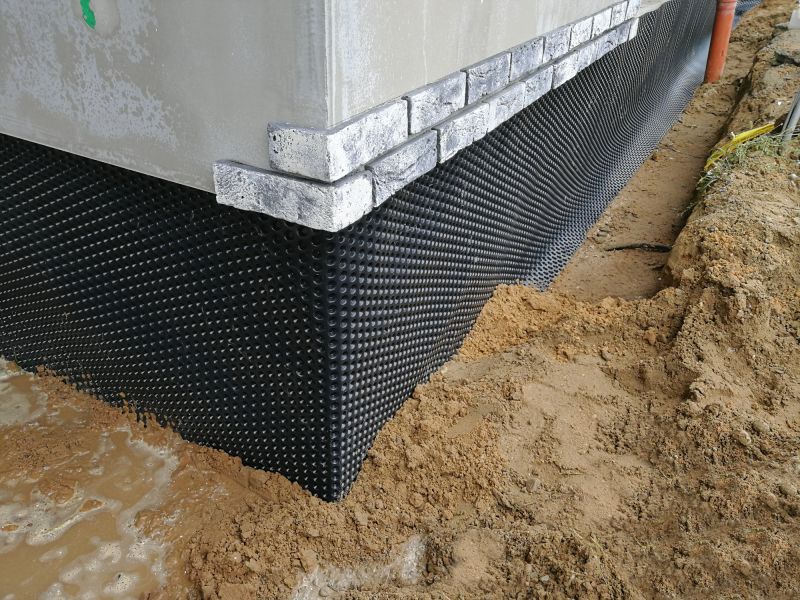 Waterproofing on a Foundation